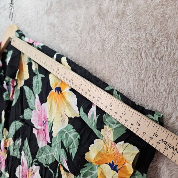 Made in Hawaii USA Pineapple Juice Hawaiian Shirt Mens Sz L Short Sleeve Floral - Picture 5 of 10